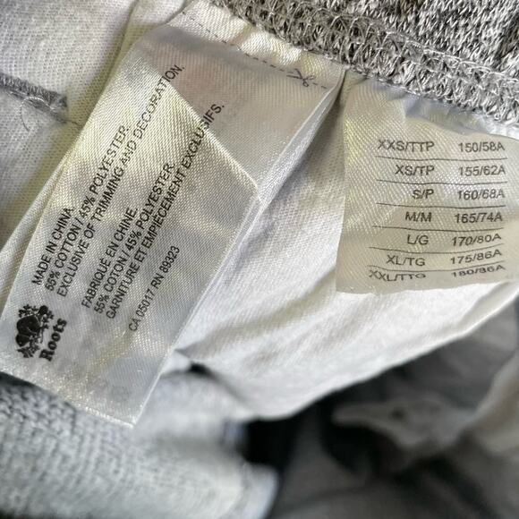Roots gray joggers sweatpants XS/TP - Picture 8 of 11